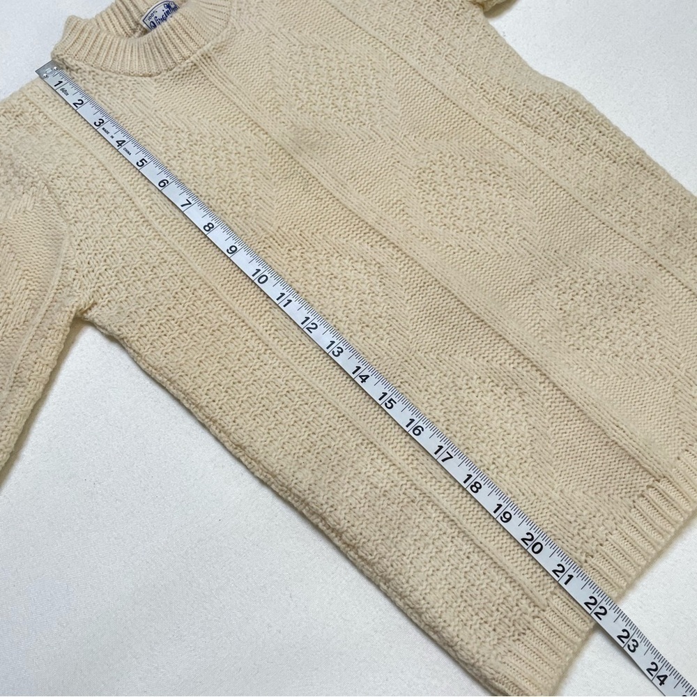 Vintage texture wool crewneck sweater XS - Picture 9 of 12